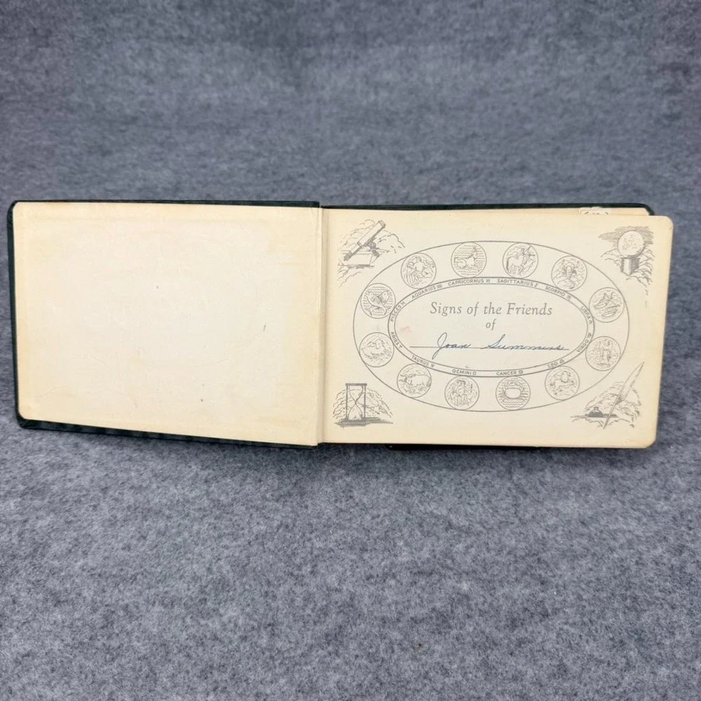 Vintage 1941 Signs of My Friends Vol 2 Autograph Zodiac Horoscope Birthday Book